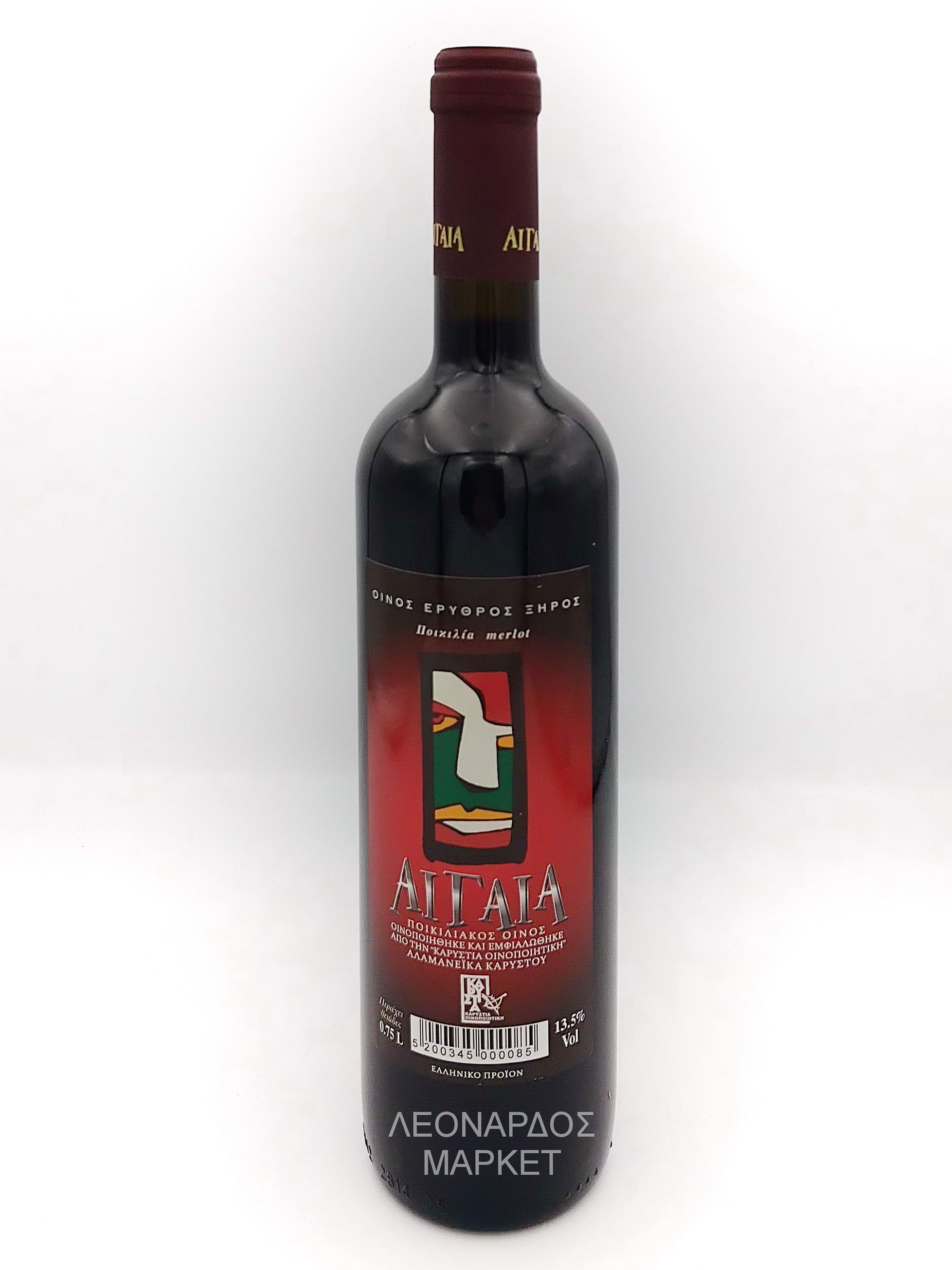 Αιγαία Ερυθρός οίνος Καρύστου 750ml